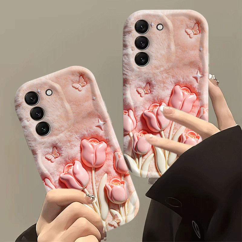 2D Flat Design Pink Tulip Phon - Phone Cases Designer recension och pris