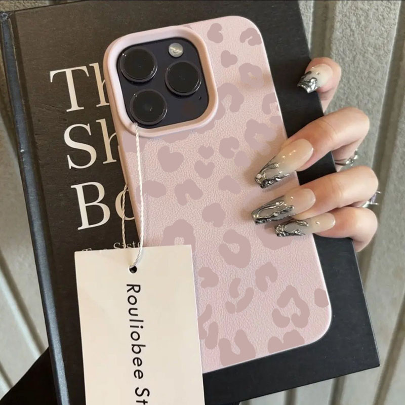Pink Leopard Print Lichee Patt - Phone Cases Leopard Print recension och pris