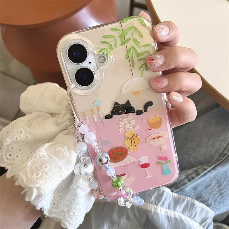 Ins Girl Cute Dining Table Lit - Phone Cases Girls recension och pris