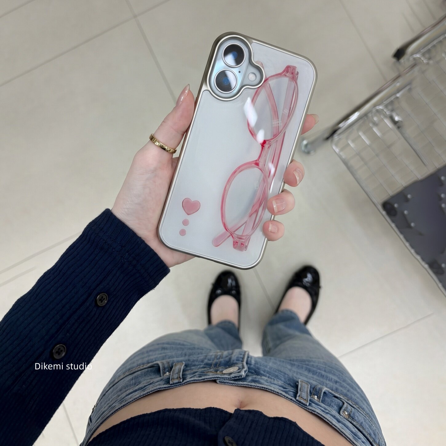 Korean ins Girl Heart Pink Gla - Phone Cases Xr Cute recension och pris