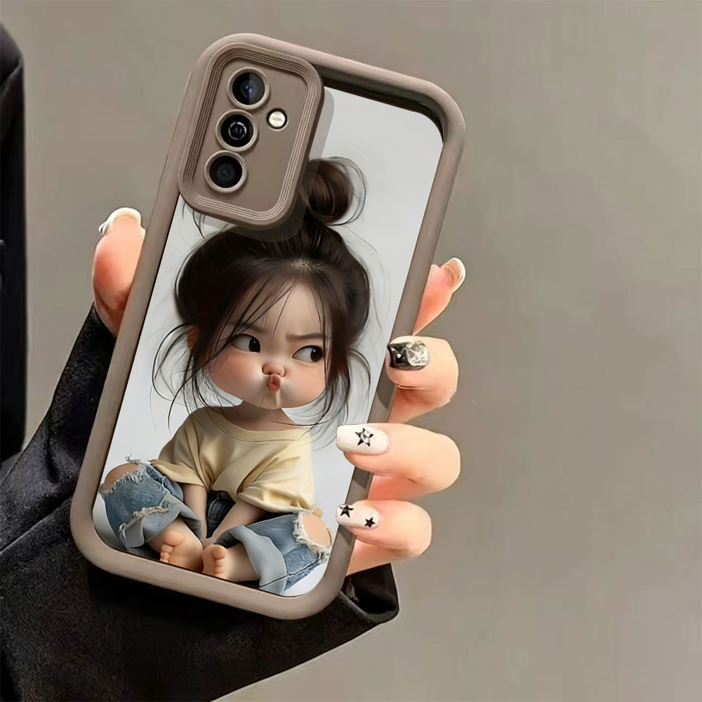 Meatball Head Girl Silicone Sh - Phone Cases Girls recension och pris