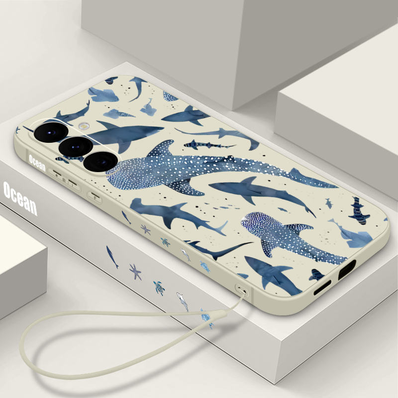 Whale Pattern Lanyard Case For - Phone Cases A14 Samsung recension och pris