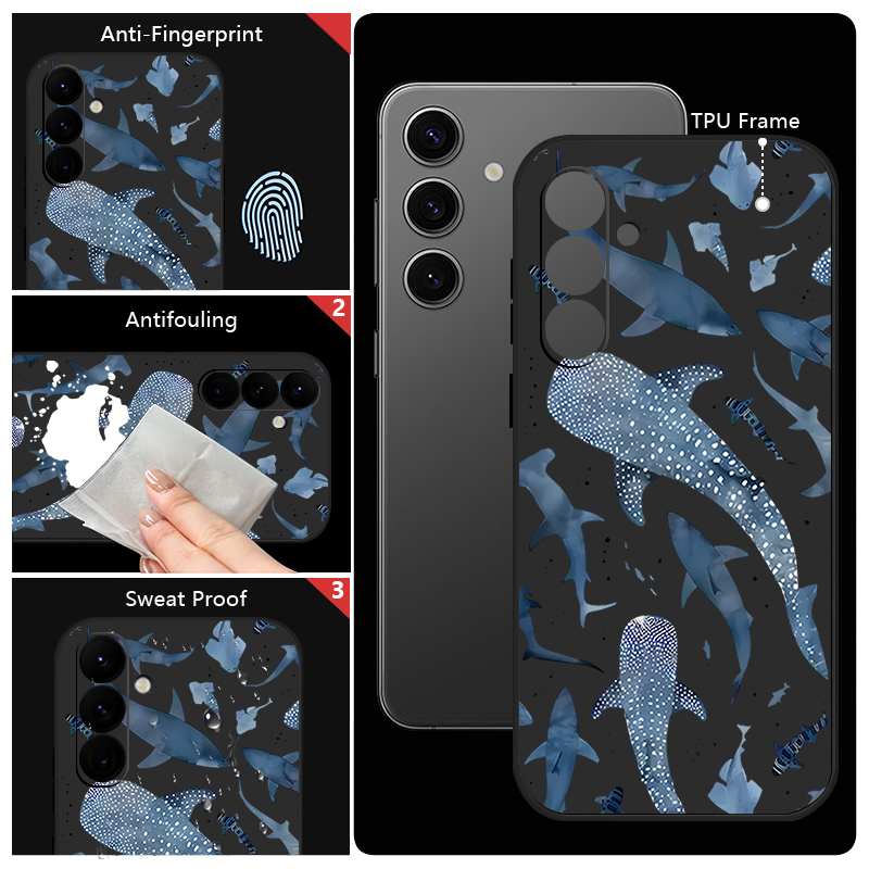 Whale Pattern Lanyard Case For - Phone Cases A14 Samsung recension och pris