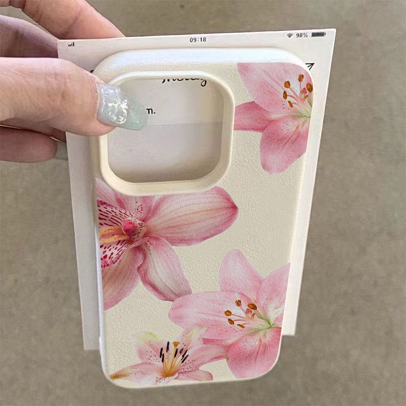 Pink Lily Lychee Texture Phone - Phone Cases Samsung S23 recension och pris