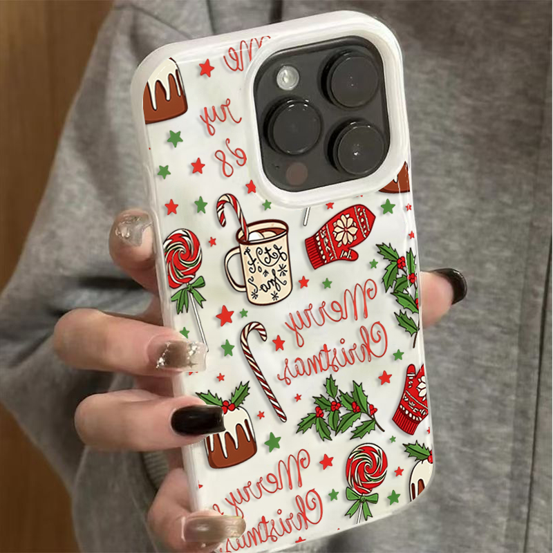 Cute Festive Christmas Pattern - Phone Cases Protective recension och pris
