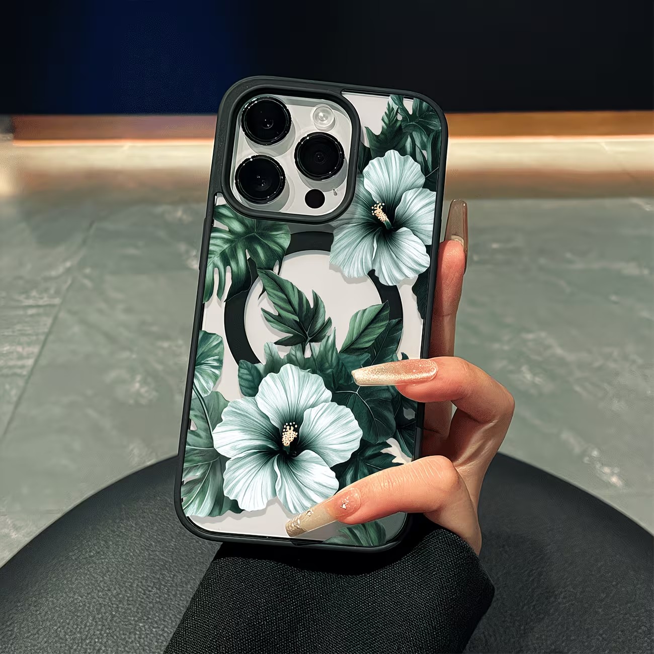 Green Floral Print Phone Case  - Phone Cases Xs recension och pris