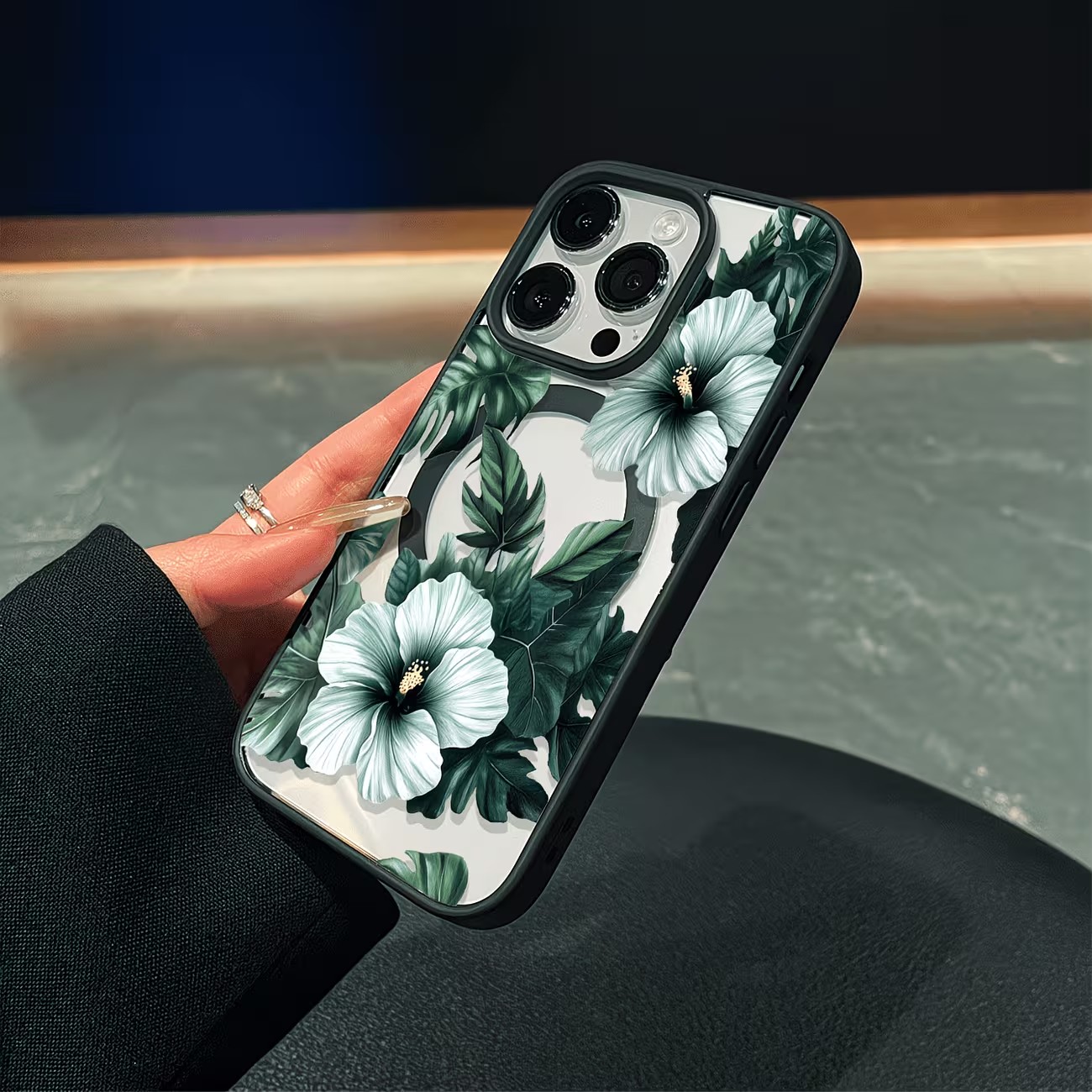 Green Floral Print Phone Case  - Phone Cases Xs recension och pris