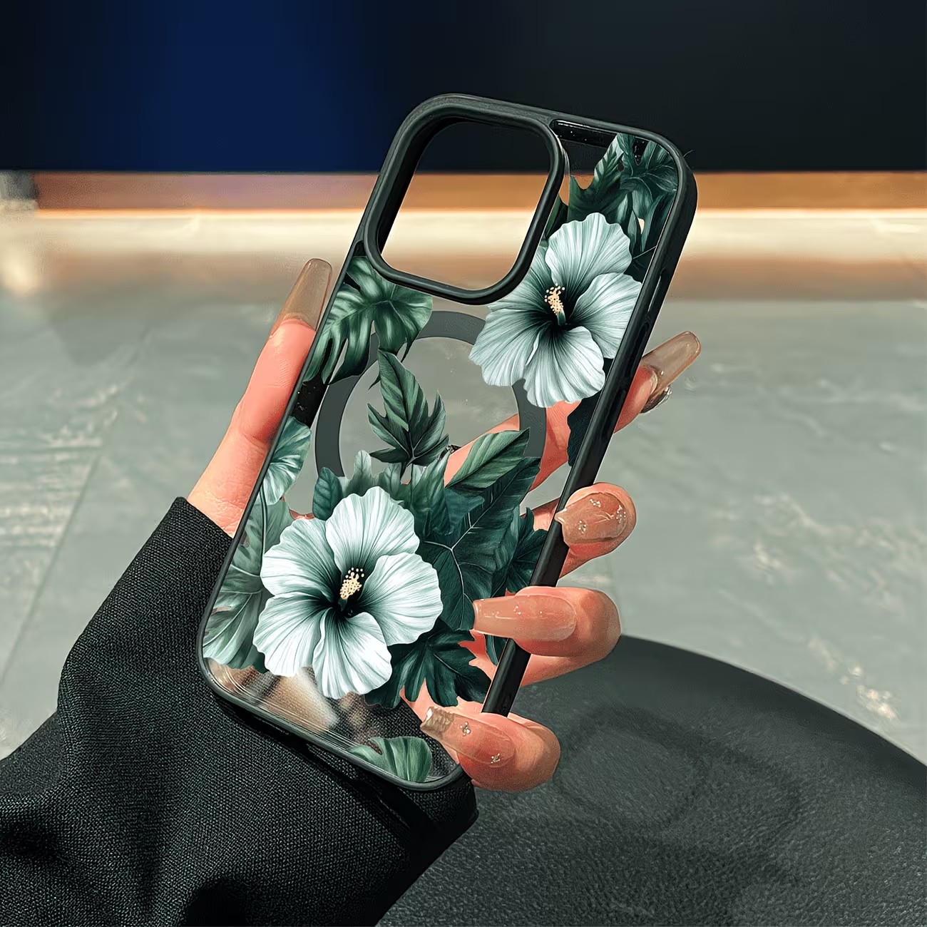 Green Floral Print Phone Case  - Phone Cases Xs recension och pris