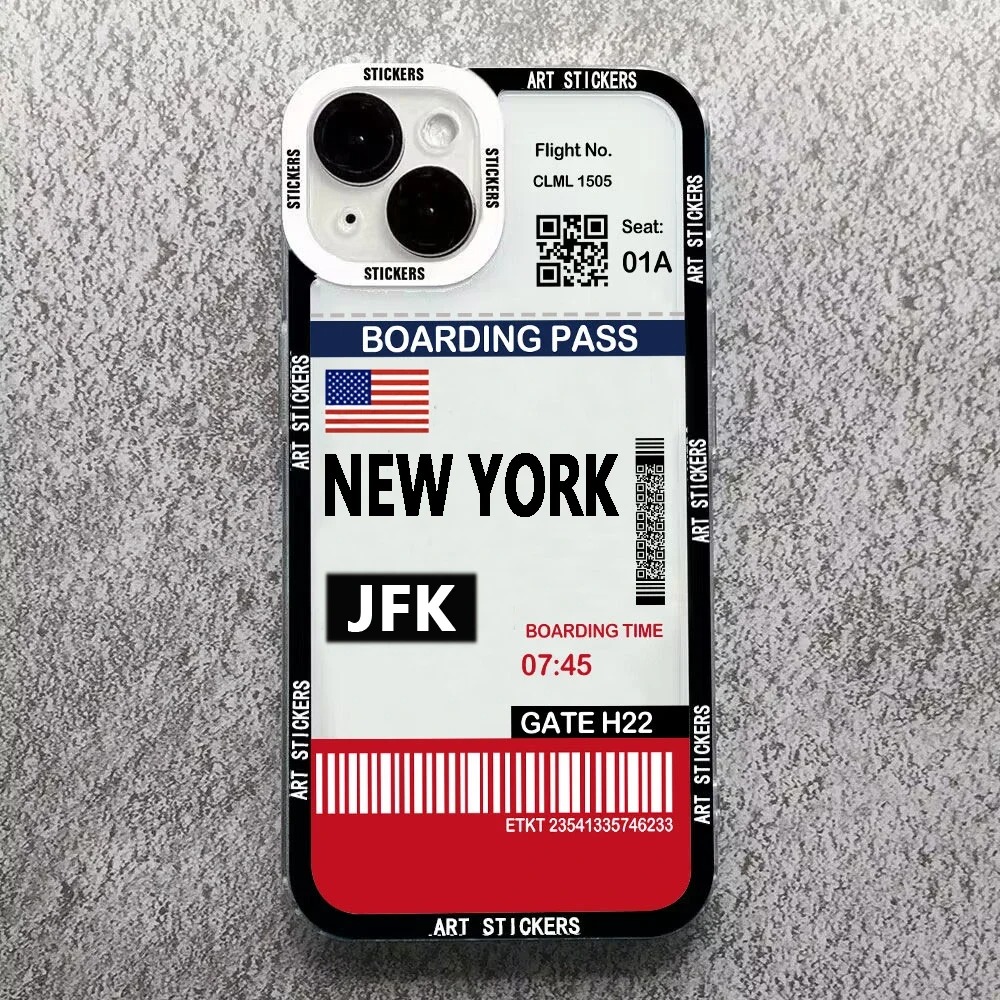 World City Travel Ticket Label - Phone Cases York recension och pris