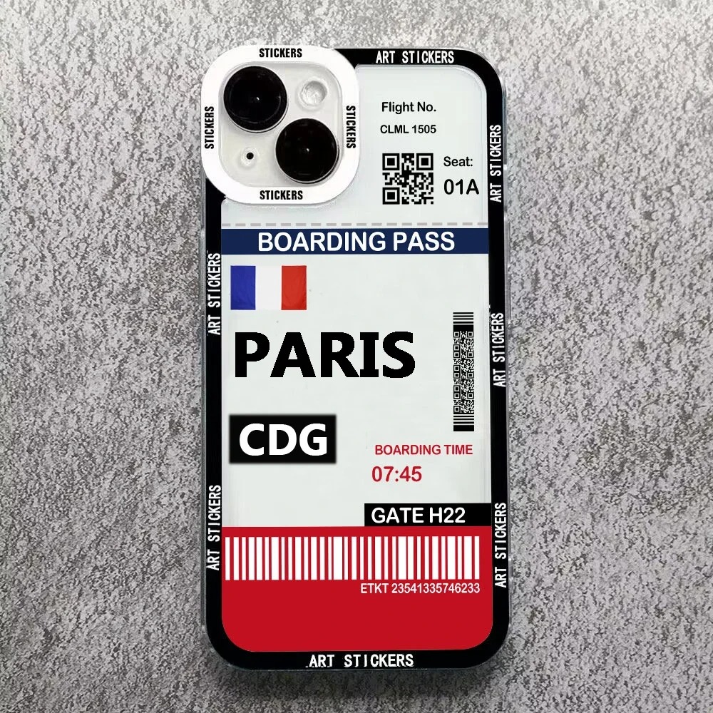 World City Travel Ticket Label - Phone Cases York recension och pris