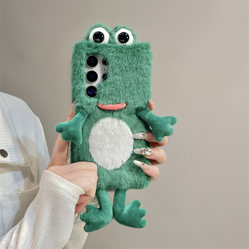 Plush Frog Phone Case, Cute Gr - Phone Cases Protective recension och pris