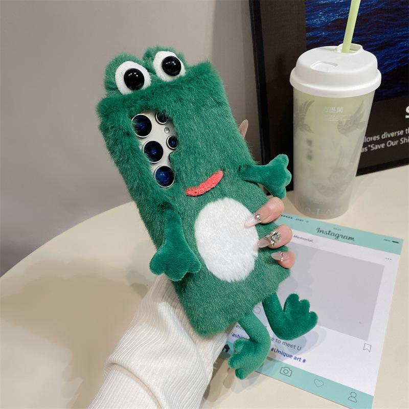 Plush Frog Phone Case, Cute Gr - Phone Cases Protective recension och pris