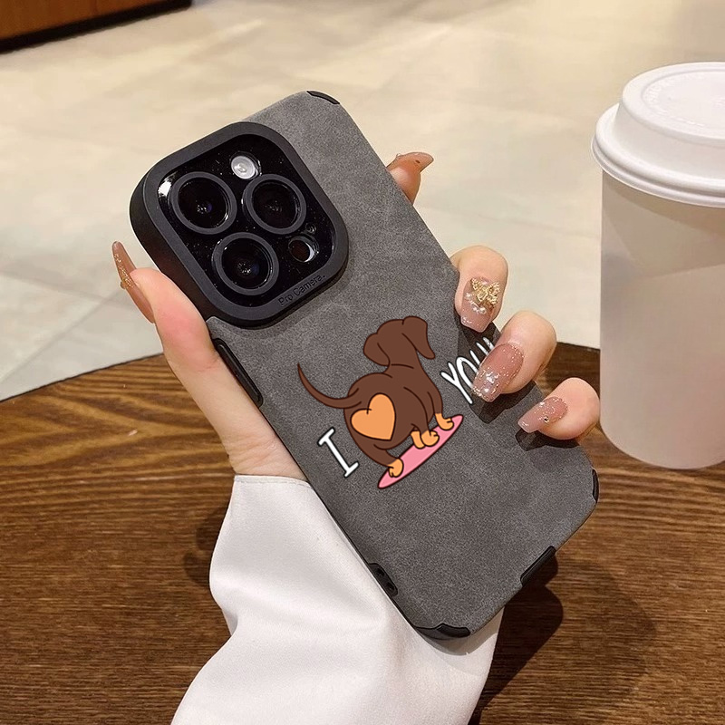 Cute Dachshund Heart Print Pho - Phone Cases Xr Cute recension och pris